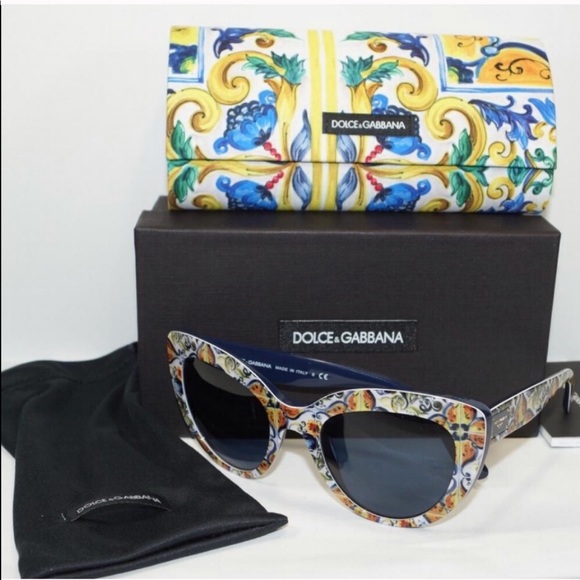 Dolce & Gabbana Accessories - Sale! Dolce & Gabbana Floral Majolica Sunglasses